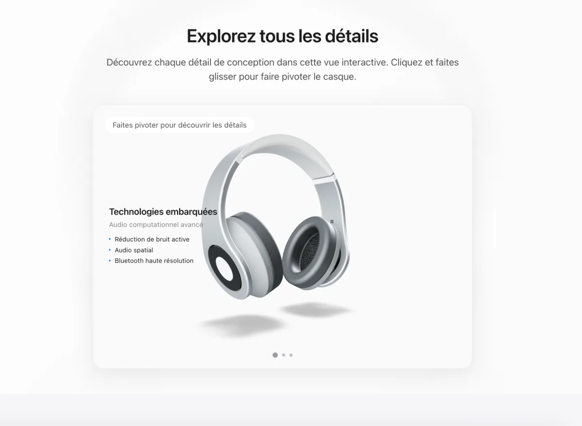 Immersive interactive product interface